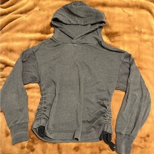 Aerie Blue Hoodie with Tied Cinched Sides
